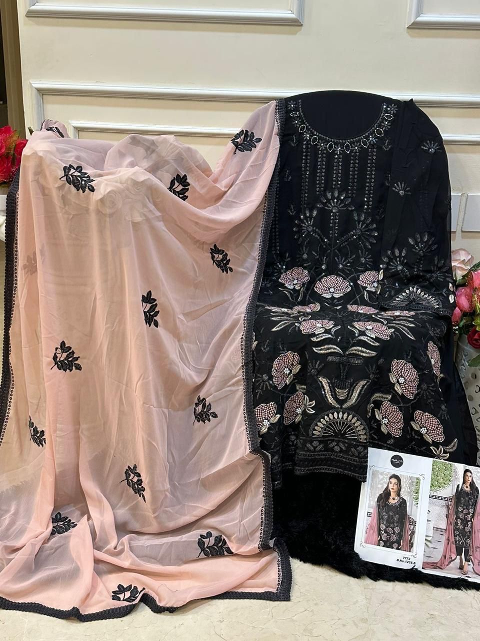 Dn 1235 By Mehboob Tex Georgette Pakistani Salwar Suit Exporters in India
